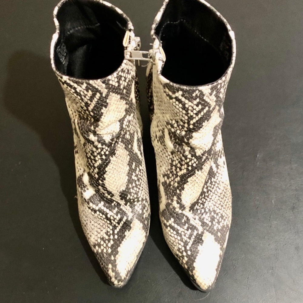 Snakeskin Ankle Boots
